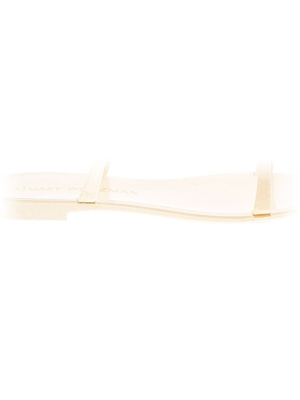 Stuart Weitzman Ivory Minimal Slide Sandals - Picture 4 of 4